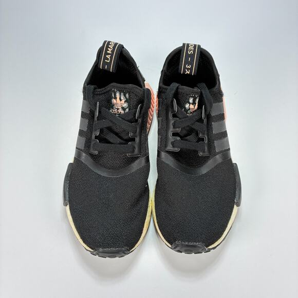 Adidas NMD R1 Black Animal Print Retro Slip On Running Shoes FZ1017 Women's Sz 6 - Picture 3 of 10